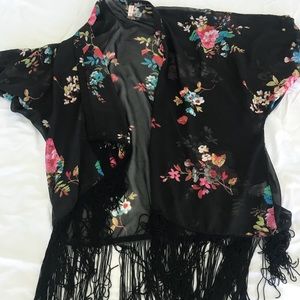 Fringed Kimono